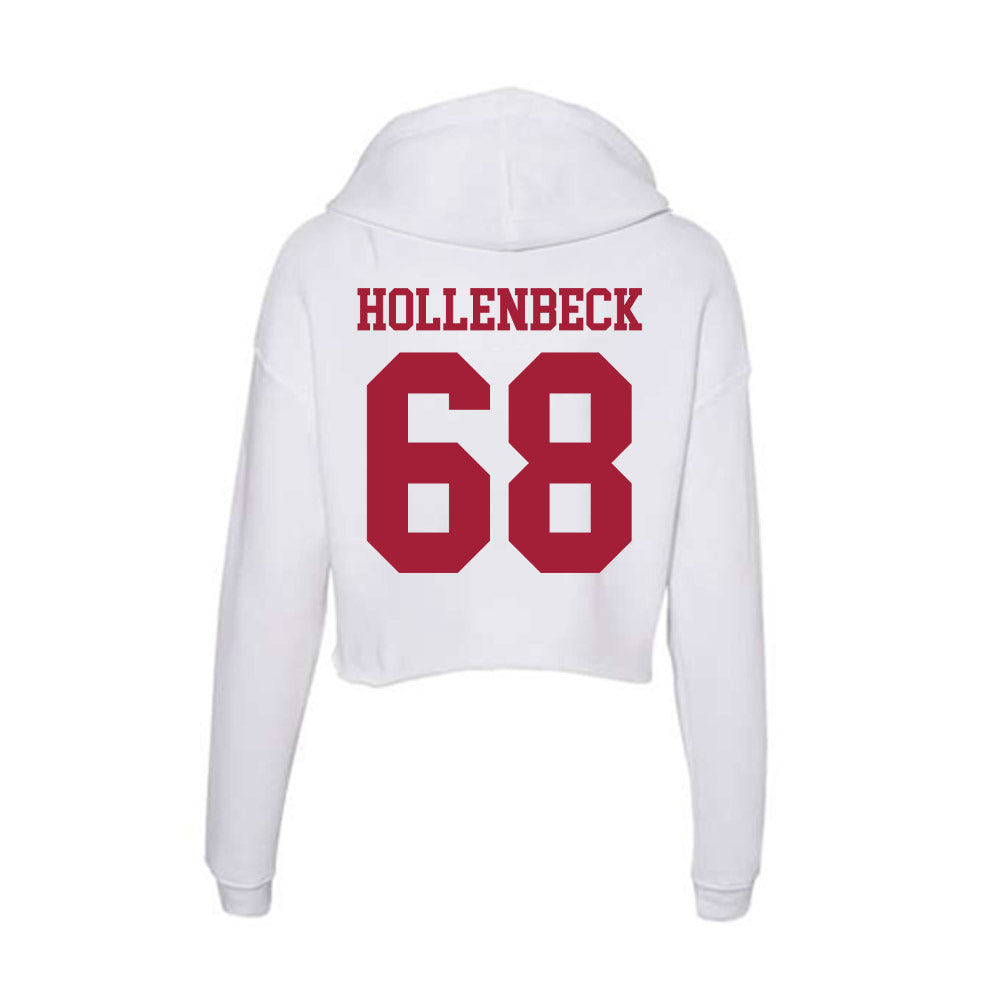 Oklahoma - NCAA Football : Owen Hollenbeck - Women's Crop Fleece Hoodie-1