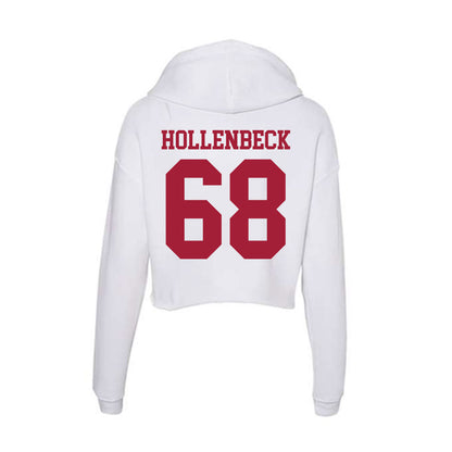 Oklahoma - NCAA Football : Owen Hollenbeck - Women's Crop Fleece Hoodie-1