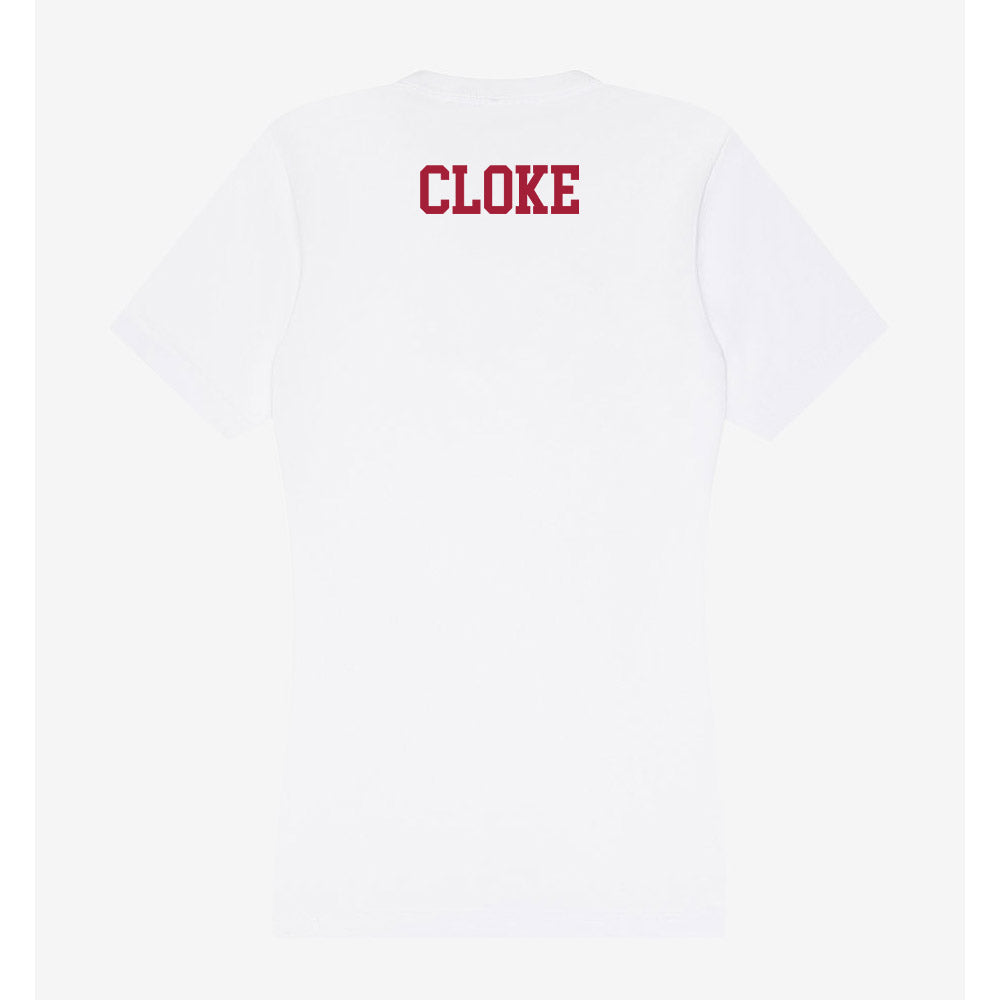 Oklahoma - NCAA Women's Rowing : Rebecca Cloke - Women's V-Neck T-Shirt-1