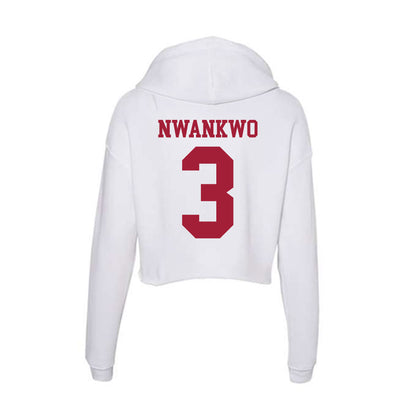 Oklahoma - NCAA Men's Basketball : Jeff Nwankwo - Women's Crop Fleece Hoodie-1