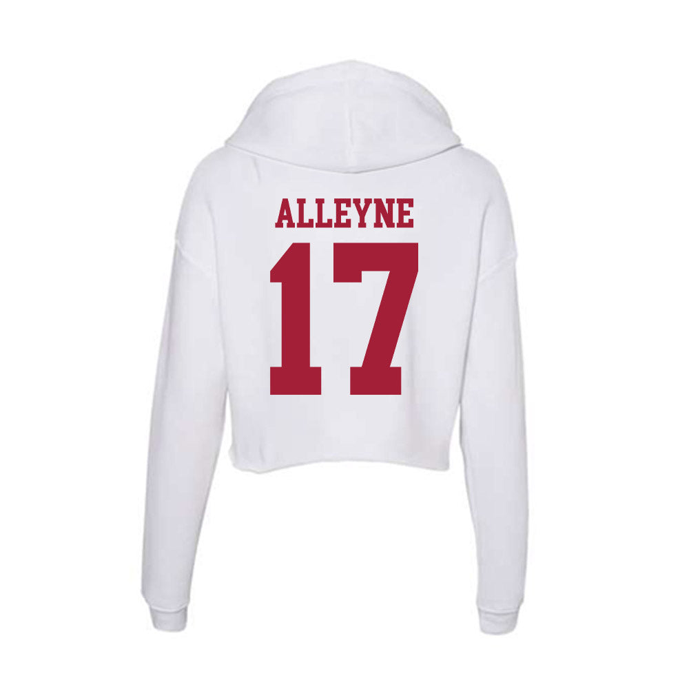 Oklahoma - NCAA Football : Mackenzie Alleyne - Women's Crop Fleece Hooded Sweatshirt-1