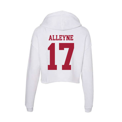 Oklahoma - NCAA Football : Mackenzie Alleyne - Women's Crop Fleece Hooded Sweatshirt-1