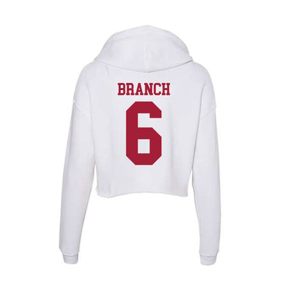 Oklahoma - NCAA Baseball : Kyle Branch - Women's Crop Fleece Hoodie-1