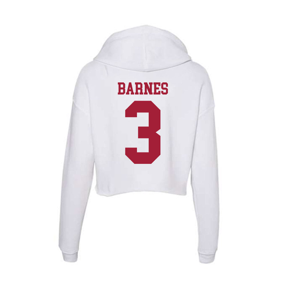 Oklahoma - NCAA Women's Volleyball : Tekoa Barnes - Women's Crop Fleece Hoodie-1
