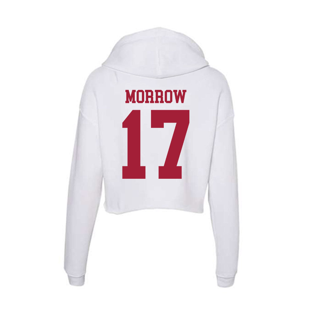 Oklahoma - NCAA Women's Soccer : Logan Morrow - Women's Crop Fleece Hooded Sweatshirt-1