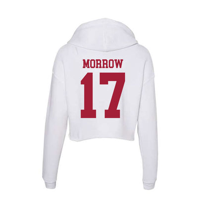 Oklahoma - NCAA Women's Soccer : Logan Morrow - Women's Crop Fleece Hooded Sweatshirt-1