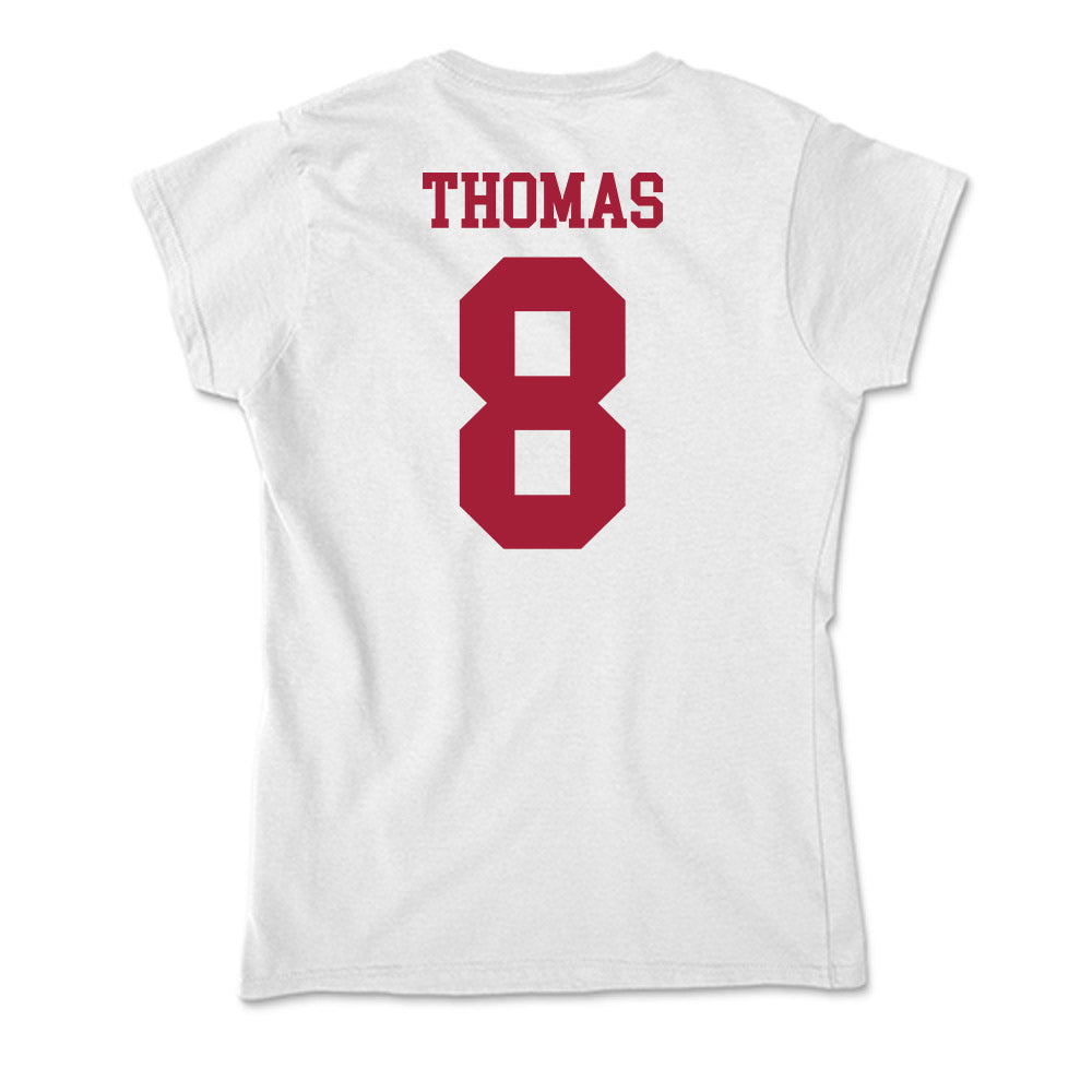 Oklahoma - NCAA Football : Bishop Thomas - Soft Style Women’s T-Shirt-1