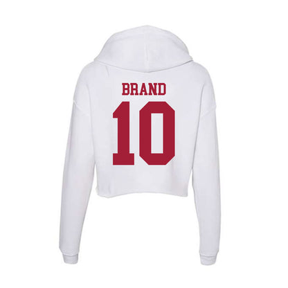 Oklahoma - NCAA Women's Soccer : Avery Brand - Women's Crop Fleece Hoodie-1