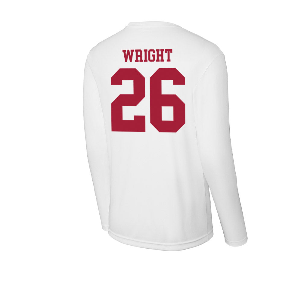 Oklahoma - NCAA Women's Soccer : Olivia Wright - Activewear Long Sleeve T-Shirt-1