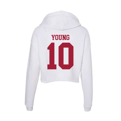 Oklahoma - NCAA Women's Volleyball : Mikala Young - Women's Crop Fleece Hoodie-1
