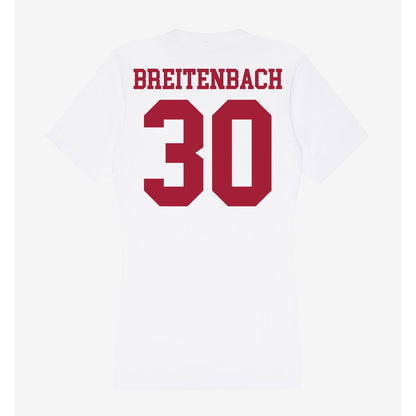Oklahoma - NCAA Baseball : Finn Breitenbach - Women's V-Neck T-Shirt-1