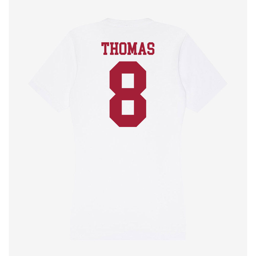 Oklahoma - NCAA Football : Bishop Thomas - Women's V-Neck T-Shirt-1