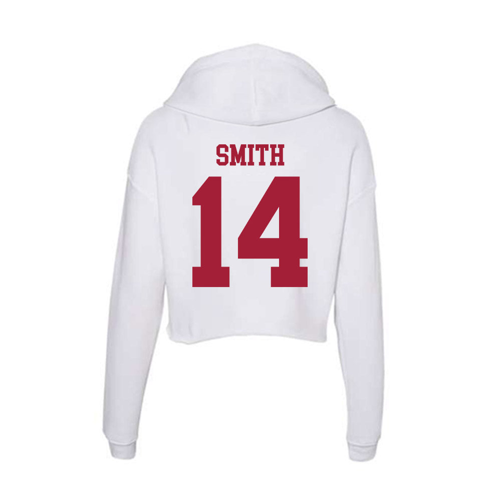 Oklahoma - NCAA Women's Soccer : Kiki Smith - Women's Crop Fleece Hoodie-1