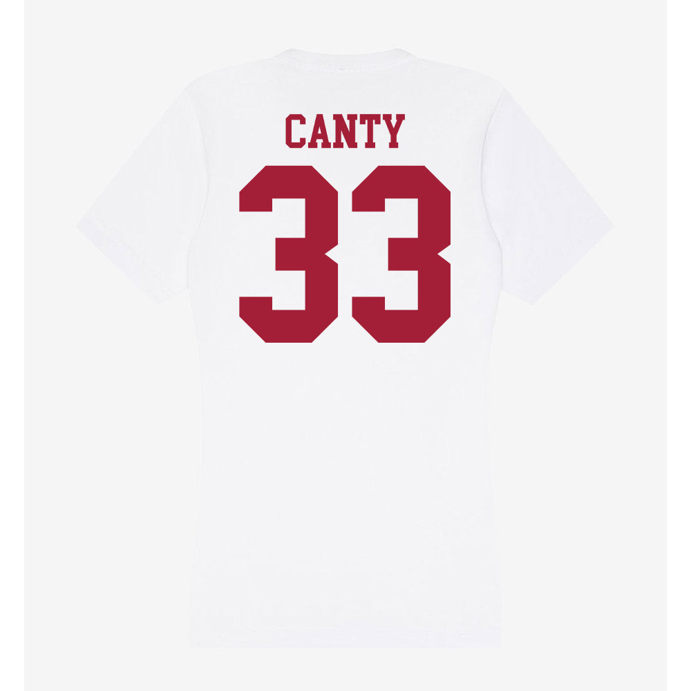 Oklahoma - NCAA Women's Soccer : Elle Canty - Women's V-Neck T-Shirt-1
