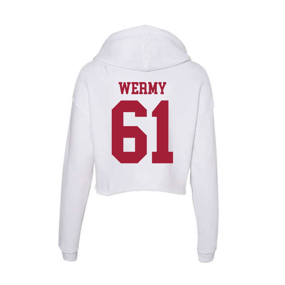 Oklahoma - NCAA Football : Kenneth Wermy - Women's Crop Fleece Hoodie-1