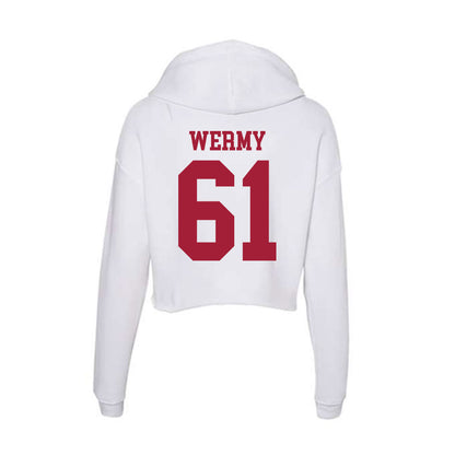 Oklahoma - NCAA Football : Kenneth Wermy - Women's Crop Fleece Hoodie-1