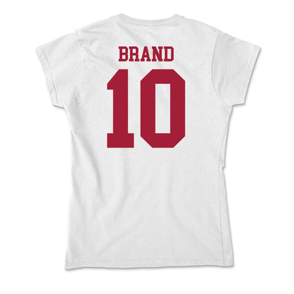 Oklahoma - NCAA Women's Soccer : Avery Brand - Soft Style Women’s T-Shirt-1