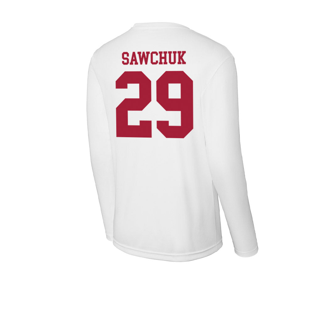 Oklahoma - NCAA Football : Gabe Sawchuk - Activewear Long Sleeve T-Shirt-1