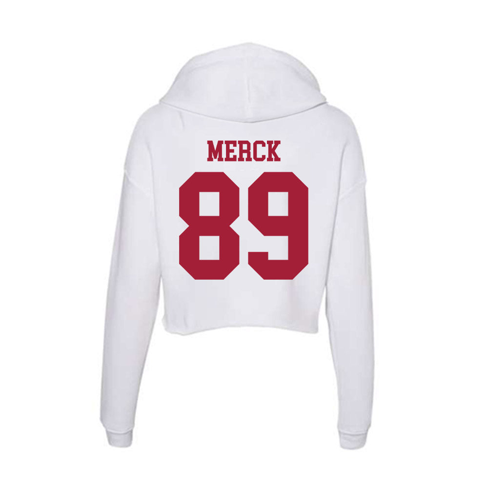 Oklahoma - NCAA Football : Eli Merck - Women's Crop Fleece Hoodie-1