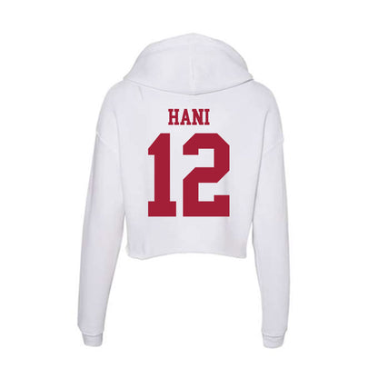 Oklahoma - NCAA Women's Volleyball : Elise Hani - Women's Crop Fleece Hoodie-1
