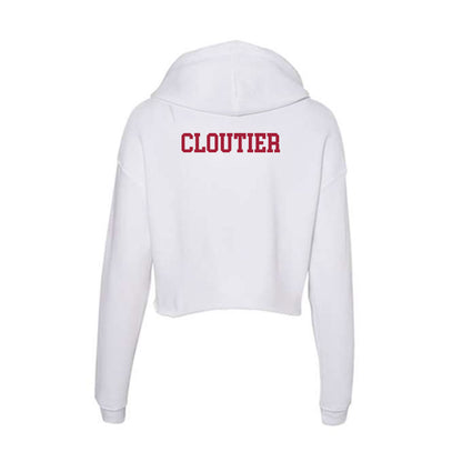 Oklahoma - NCAA Women's Track & Field : Emily Cloutier - Women's Crop Fleece Hoodie-1