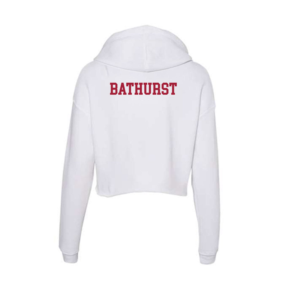 Oklahoma - NCAA Football : Dane Bathurst - Women's Crop Fleece Hoodie-1