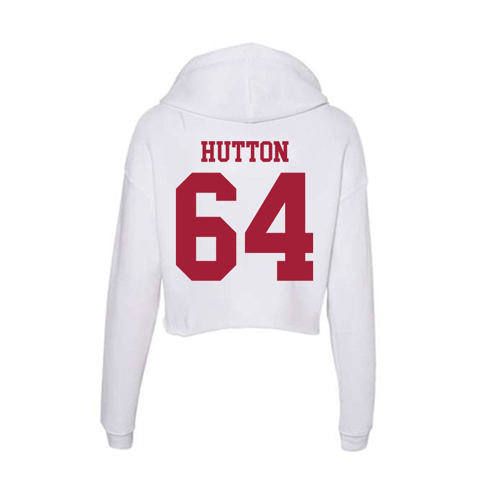 Oklahoma - NCAA Football : Sean Hutton - Women's Crop Fleece Hoodie-1