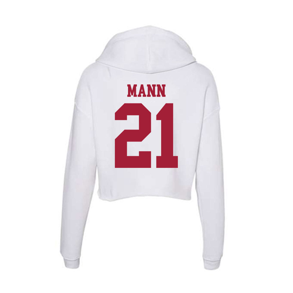 Oklahoma - NCAA Women's Volleyball : DaMya Mann - Women's Crop Fleece Hoodie-1