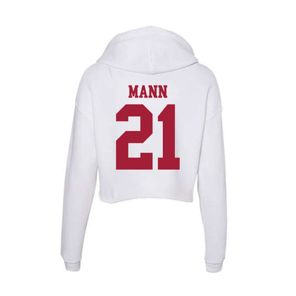 Oklahoma - NCAA Women's Volleyball : DaMya Mann - Women's Crop Fleece Hoodie-1