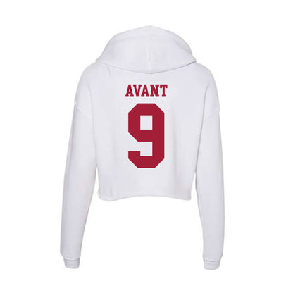 Oklahoma - NCAA Football : Lloyd Avant - Women's Crop Fleece Hoodie-1