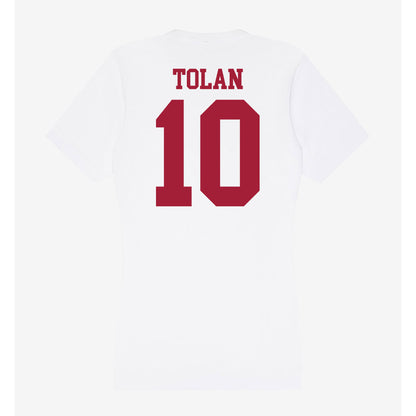 Oklahoma - NCAA Women's Basketball : Emma Tolan - Women's V-Neck T-Shirt-1
