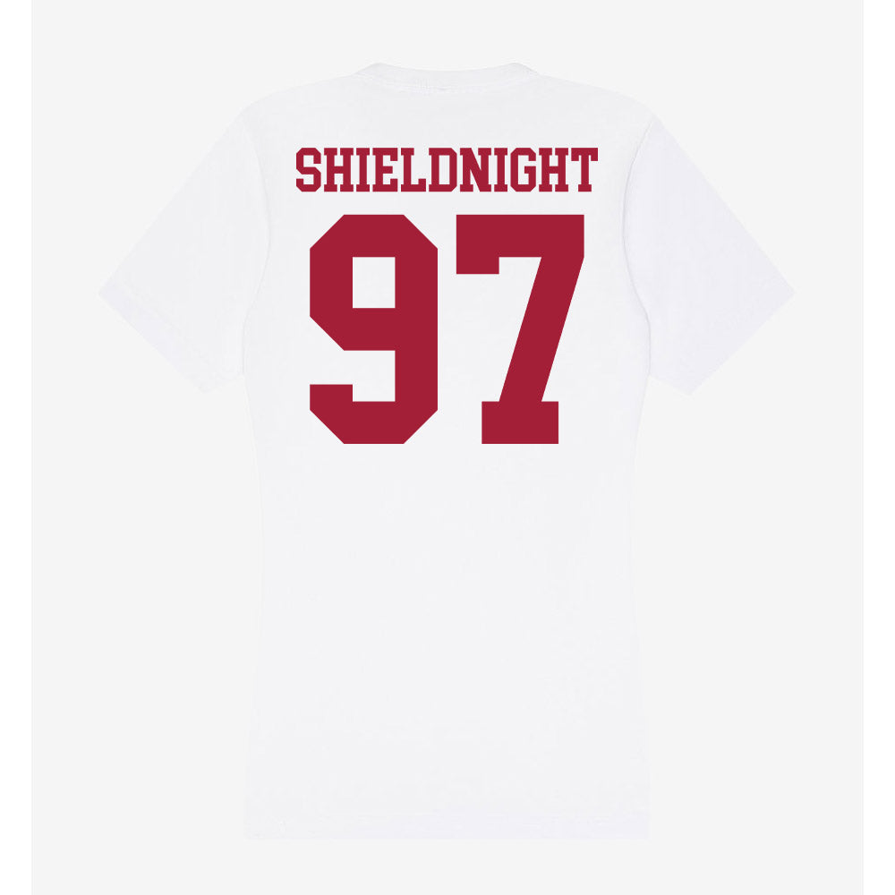Oklahoma - NCAA Football : Alex Shieldnight - Women's V-Neck T-Shirt-1