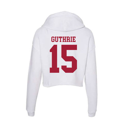 Oklahoma - NCAA Women's Soccer : Aly Guthrie - Women's Crop Fleece Hoodie-1