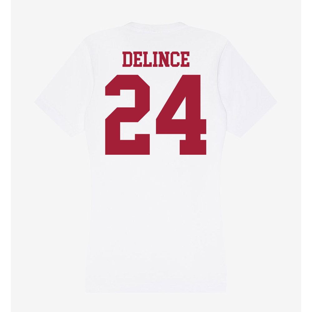 Oklahoma - NCAA Women's Volleyball : Halle Delince - Women's V-Neck T-Shirt-1