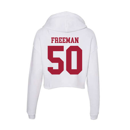 Oklahoma - NCAA Football : Seth Freeman - Women's Crop Fleece Hoodie-1