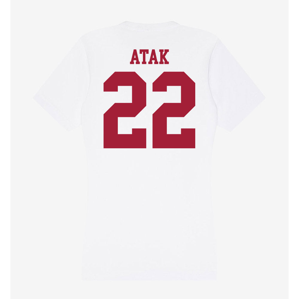 Oklahoma - NCAA Men's Basketball : Kuol Atak - Women's V-Neck T-Shirt-1