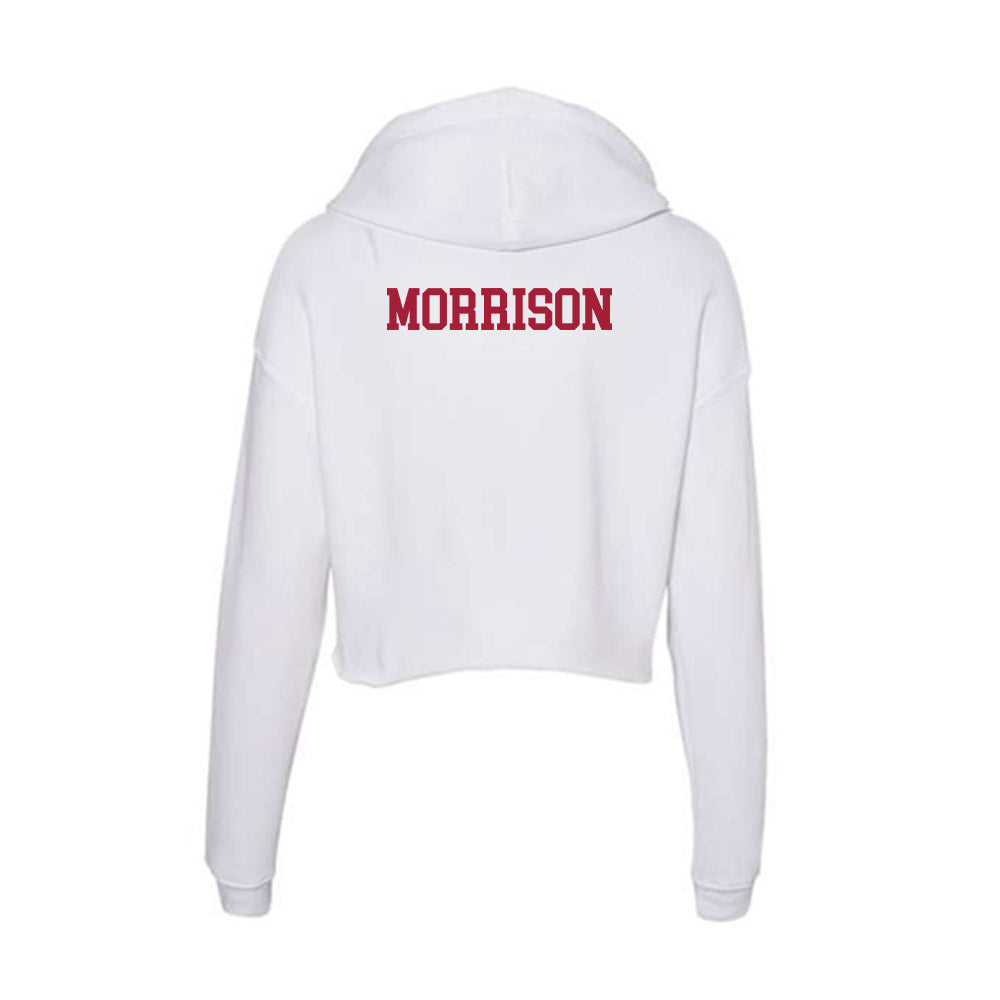 Oklahoma - NCAA Women's Rowing : Emma Morrison - Women's Crop Fleece Hoodie-1