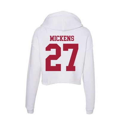 Oklahoma - NCAA Football : Preston Mickens - Women's Crop Fleece Hoodie-1