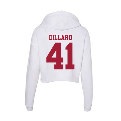 Oklahoma - NCAA Baseball : Gunnar Dillard - Women's Crop Fleece Hoodie-1