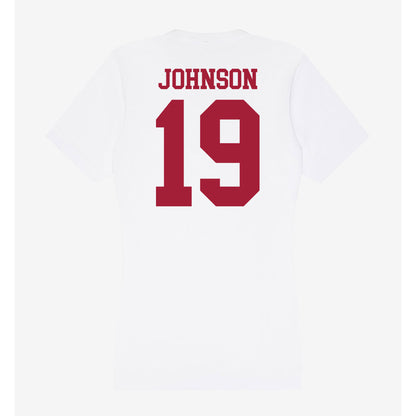 Oklahoma - NCAA Football : Jacobe Johnson - Women's V-Neck T-Shirt-1