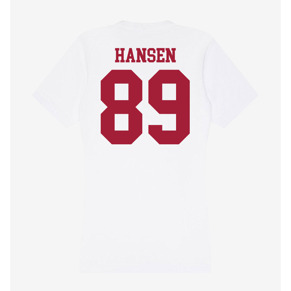 Oklahoma - NCAA Football : Hayden Hansen - Women's V-Neck T-Shirt-1
