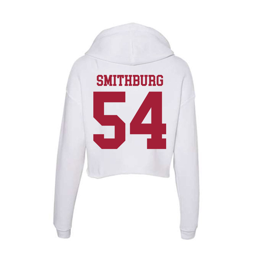 Oklahoma - NCAA Baseball : Nate Smithburg - Women's Crop Fleece Hoodie-1