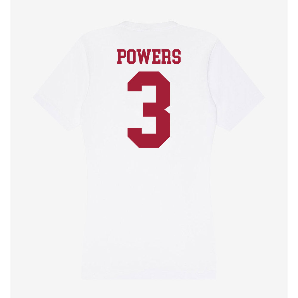 Oklahoma - NCAA Football : Reggie Powers - Women's V-Neck T-Shirt-1