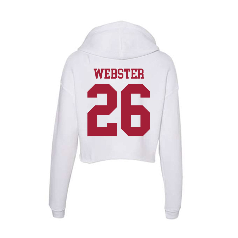 Oklahoma - NCAA Football : eLGee Webster - Women's Crop Fleece Hoodie-1