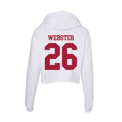 Oklahoma - NCAA Football : eLGee Webster - Women's Crop Fleece Hoodie-1