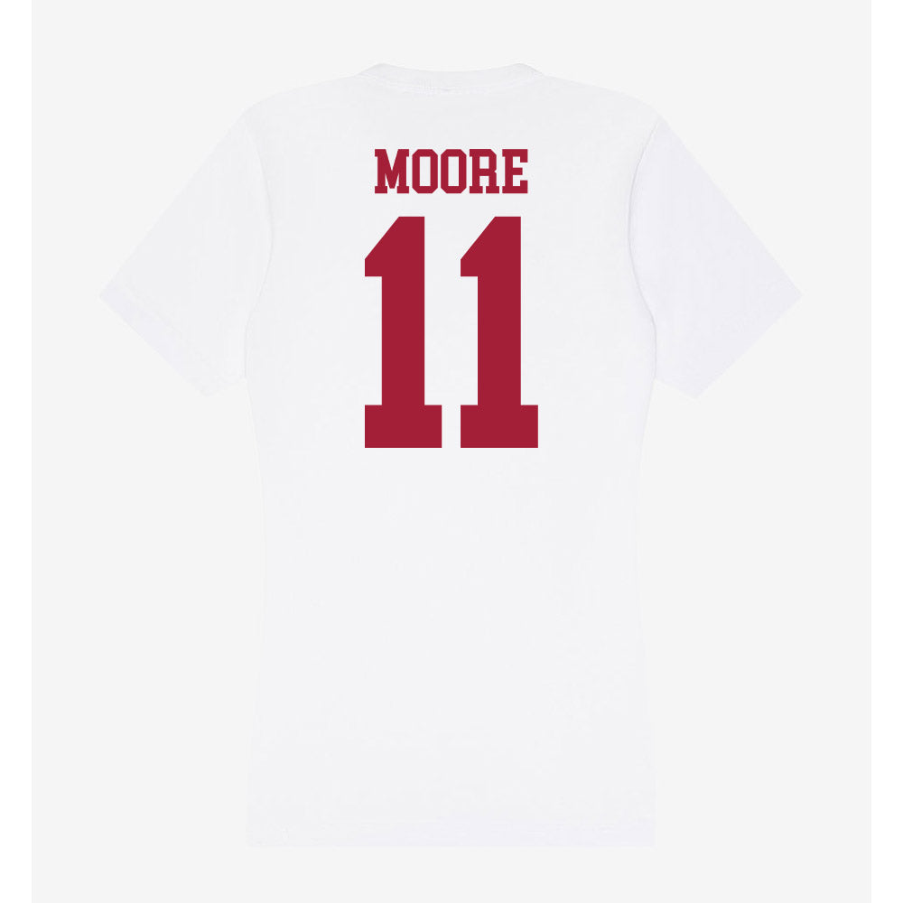 Oklahoma - NCAA Football : Kristan Moore - Women's V-Neck T-Shirt-1