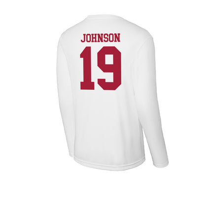 Oklahoma - NCAA Football : Jacobe Johnson - Activewear Long Sleeve T-Shirt-1