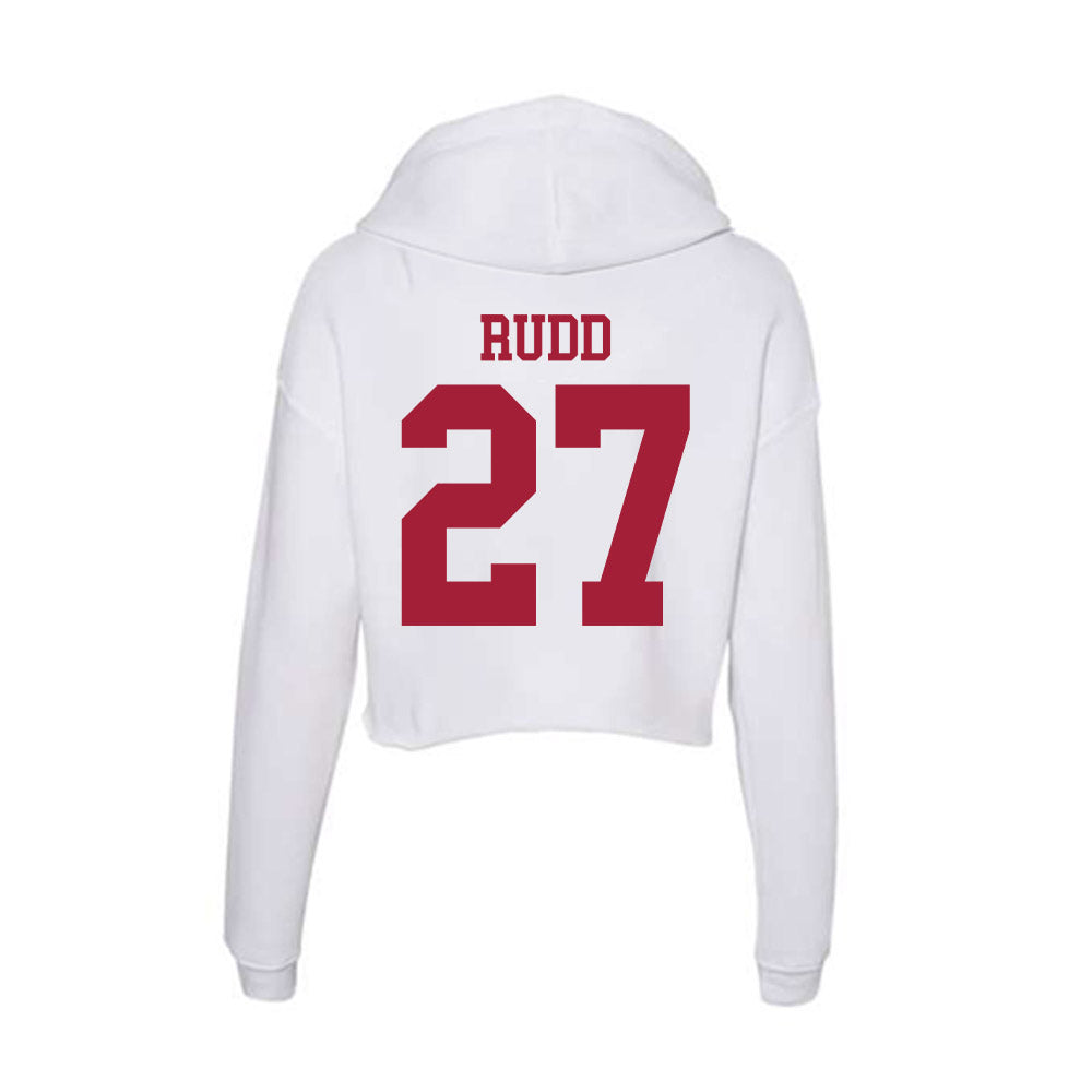 Oklahoma - NCAA Football : Trace Rudd - Women's Crop Fleece Hoodie-1
