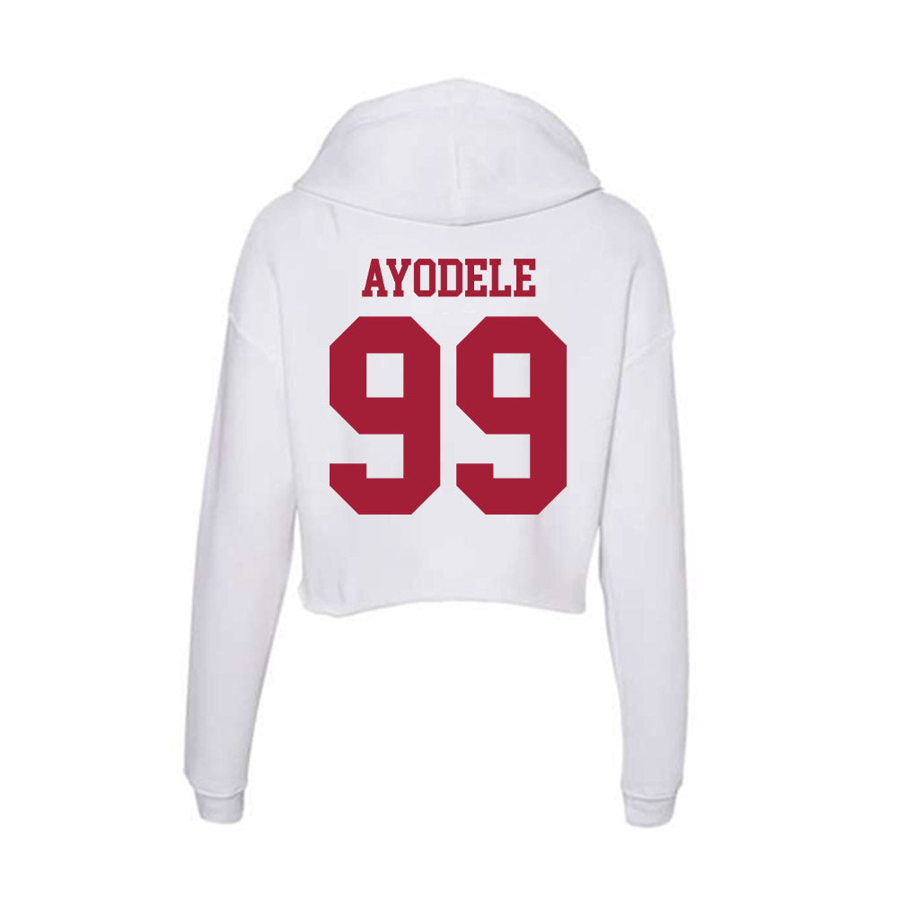 Oklahoma - NCAA Women's Soccer : Mojisola Ayodele - Women's Crop Fleece Hoodie-1