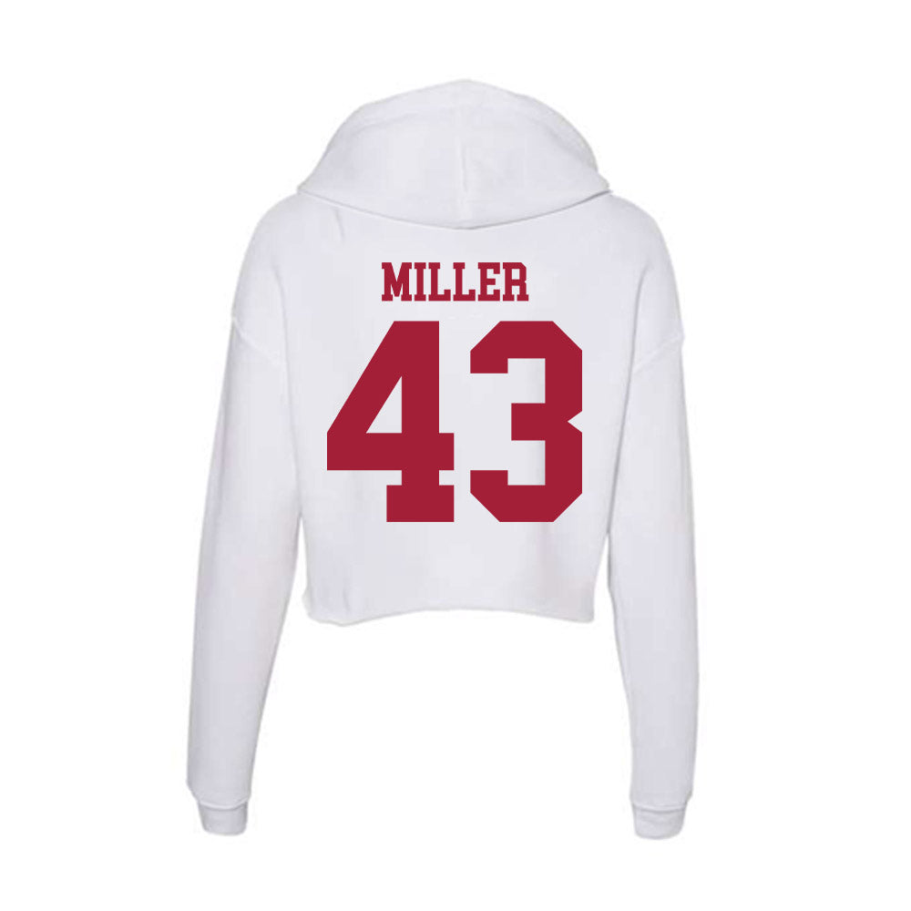 Oklahoma - NCAA Football : Grayson Miller - Women's Crop Fleece Hoodie-1
